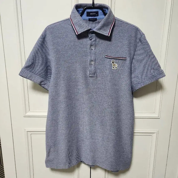 [BUNJANG] Hazzys Slim Fit Collar Short Sleeve T-Shirt (Size 100) / (100)헤지스 슬림핏 카라 반팔 티셔츠