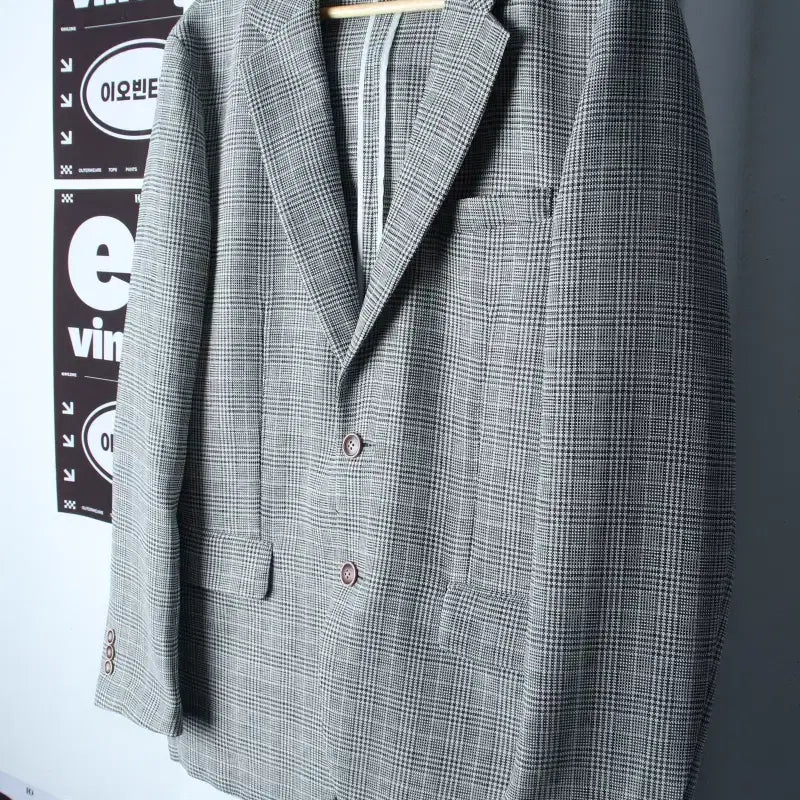 [BUNJANG] Ziozia Zip-Up Windbreaker Jacket - Taylor Check (XL) / (XL) 지오지아 집업 바람막이 점퍼자켓 정장 테일러 체크-H35025
