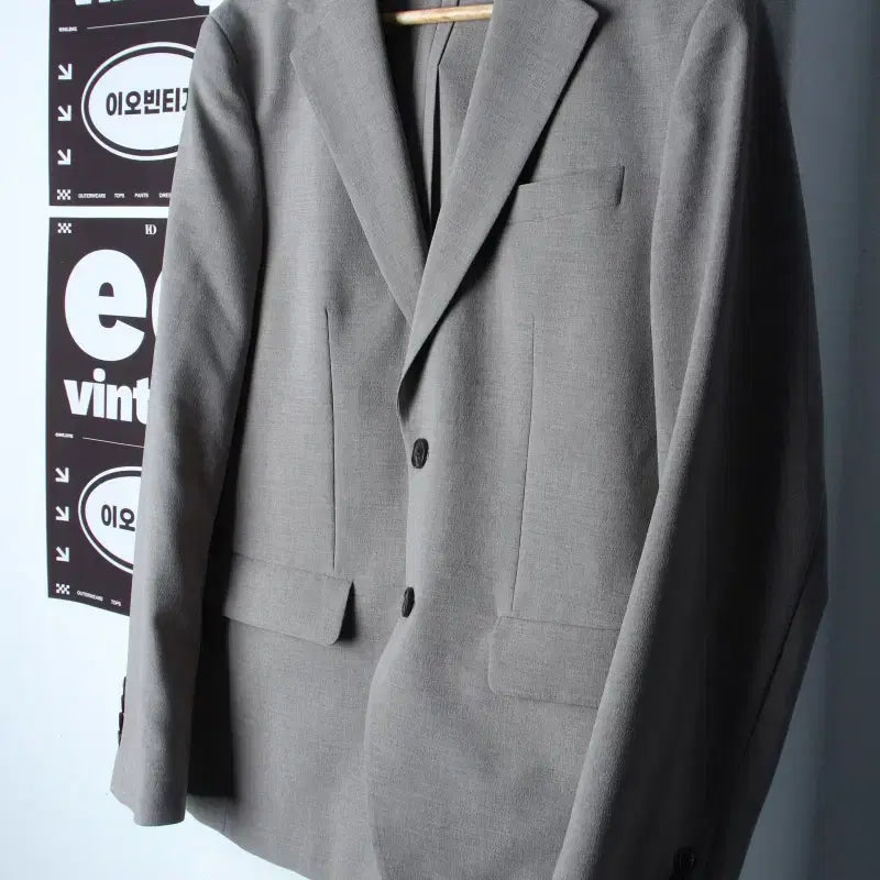 [BUNJANG] ANDZ Zip-up Windbreaker Jumper Jacket - H35026 / (M-L) 앤드지 집업 바람막이 점퍼자켓 정장 테일러 경량-H35026