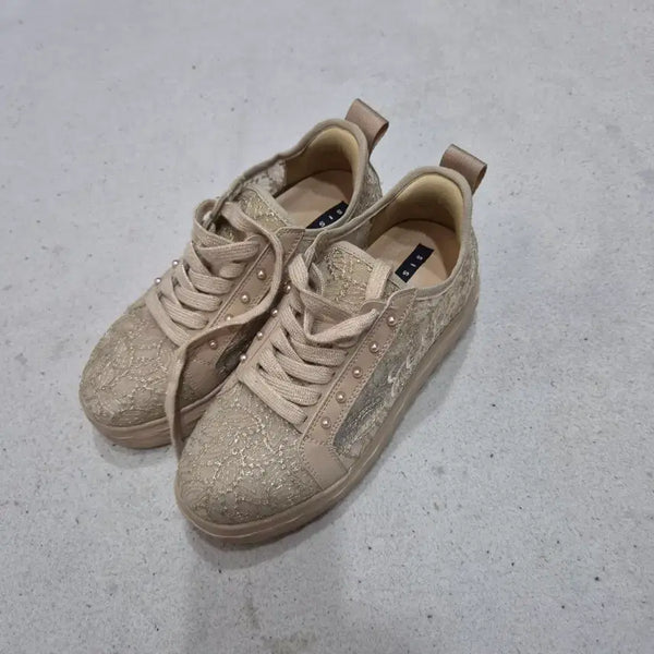 [BUNJANG] Sisley Platform Sneakers / 시슬리 통굽스니커즈230