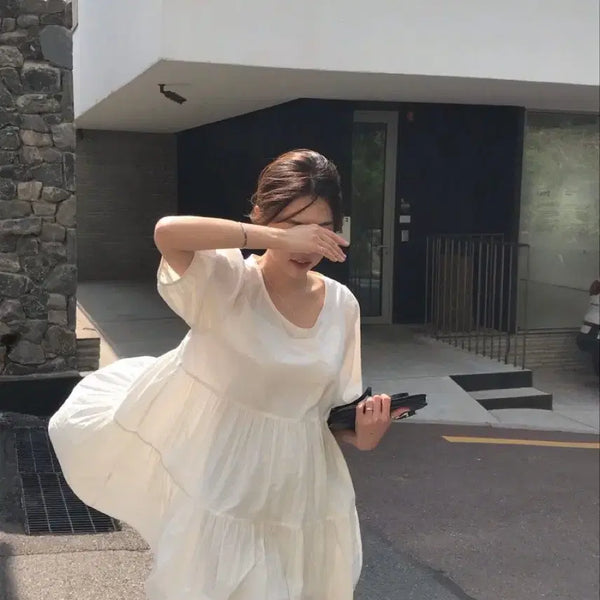 [BUNJANG] CodeU Breeze Dress White / 코드유 브리즈 원피스