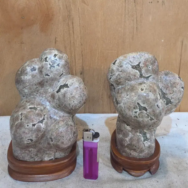 [BUNJANG] Geumseok (Golden Stone) Scholar's Rock Pair / 꽃돌 수석 2점