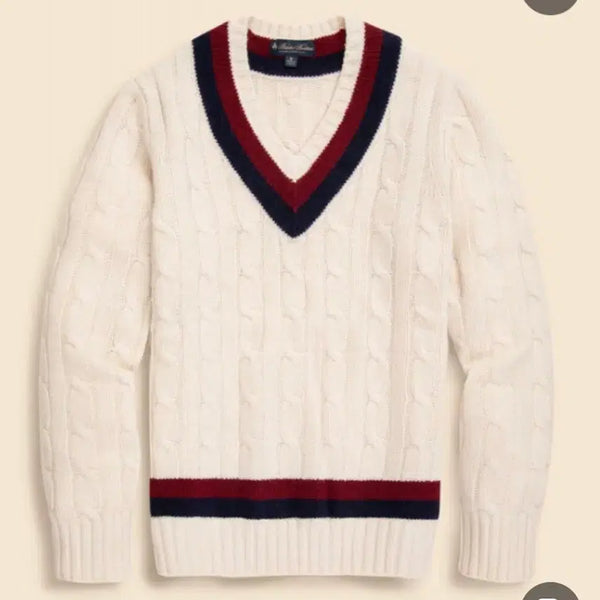 [BUNJANG] Brooks Brothers Cable Cricket Knit L / 브룩스 브라더스 케이블 크리켓 니트 L