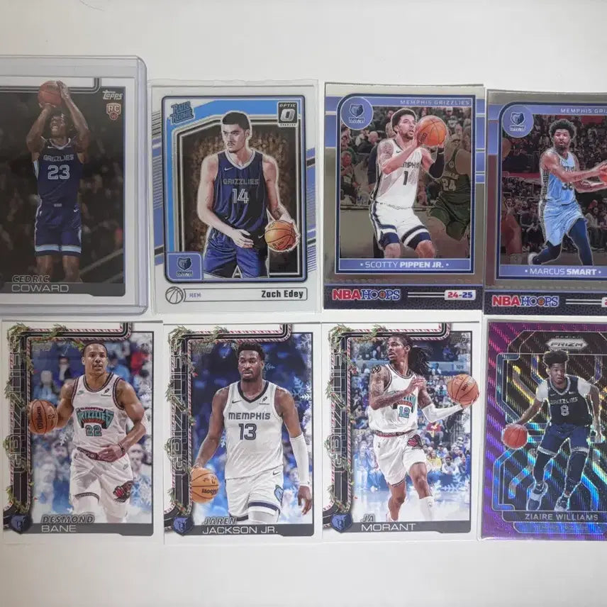 [BUNJANG] Memphis Grizzlies Basketball Card Bundle - Rookies & Stars / 멤피스 그리즐리스 농구 카드 일괄 카워드 루키 등