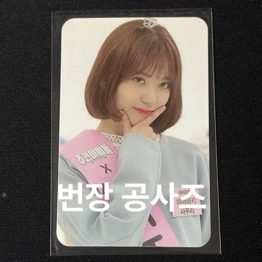 [BUNJANG] IZ*ONE Sakura Weekly Idol Photocard / 아이즈원 사쿠라 주간아 포카