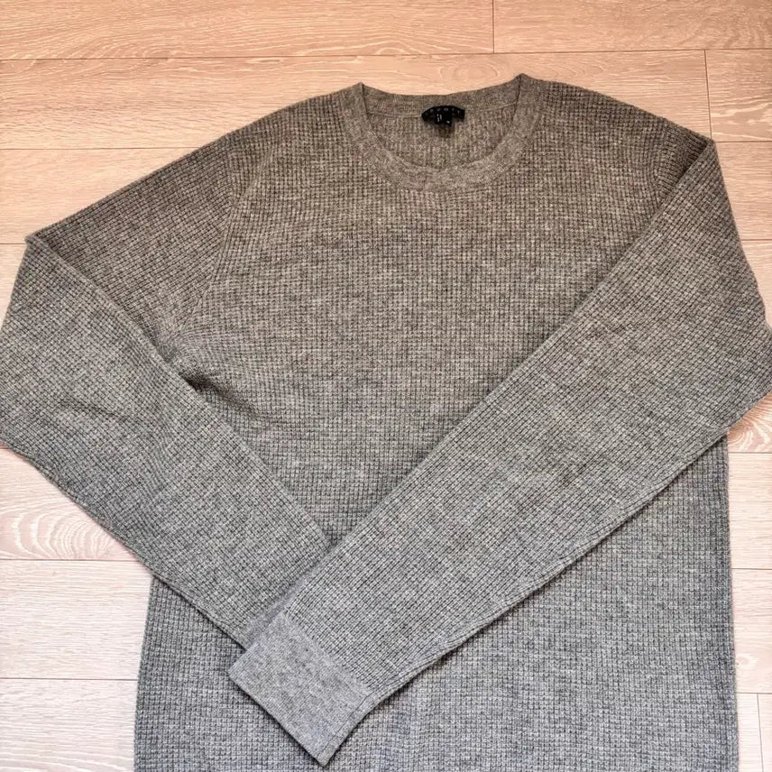 [BUNJANG] Theory 100% Cashmere Crewneck Knit Sweater - Grey, Size M / 띠어리 캐시미어100 크루넥 니트 그레이 M