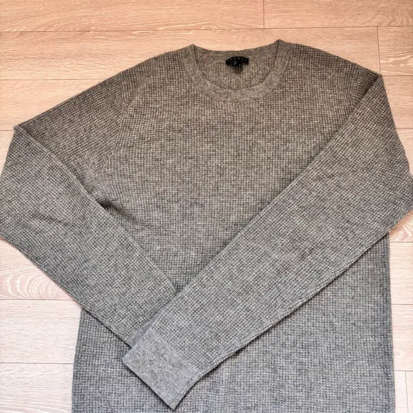 [BUNJANG] Theory 100% Cashmere Crewneck Knit Sweater - Grey, Size M / 띠어리 캐시미어100 크루넥 니트 그레이 M