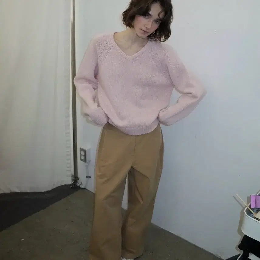 [BUNJANG] Poeto Cotton Pants Beige / 포에토 코튼팬츠 베이지팬츠 포에토바지