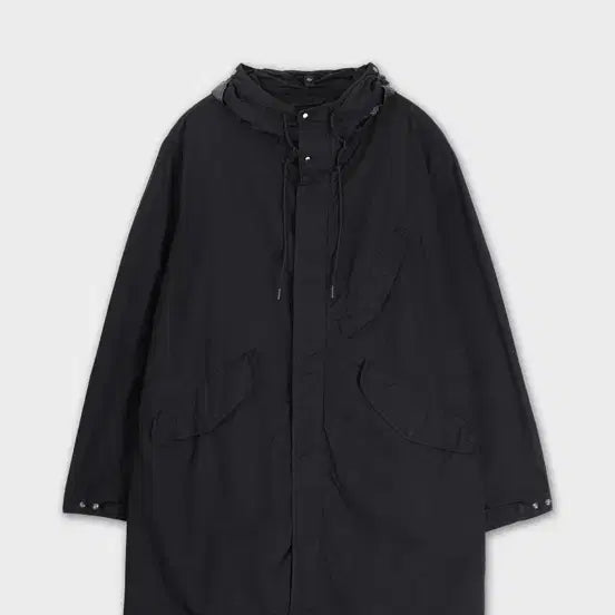 [BUNJANG] C.P. Company Flat Nylon Fishtail Parka Black L / CP컴퍼니 플랫 나일론 피쉬테일 블랙 L