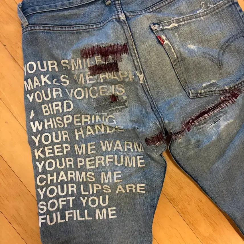 [BUNJANG] Junya Watanabe x Levi's 01ss Poem Jeans / Junya x levis 01ss poem jeans