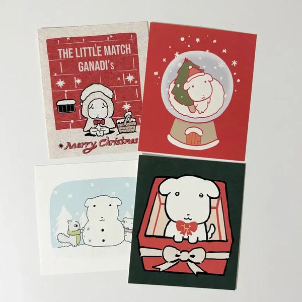 [BUNJANG] Ganadi Christmas Popup Postcard Bundle Set / (일괄)가나디 크리스마스 팝업 엽서