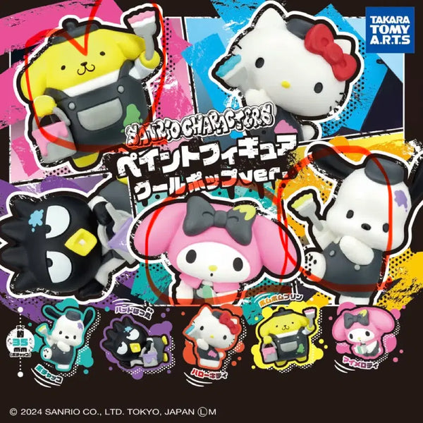 [BUNJANG] Sanrio Characters Paint Figure Coolpop Version - My Melody, Pochacco / 산리오 캐릭터 페인트 피규어 쿨팝 버전 마이멜로디,포챠코