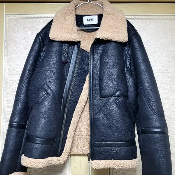 [BUNJANG] Men's Faux Leather Mustang Jacket Size 105 / 남자무스탕105