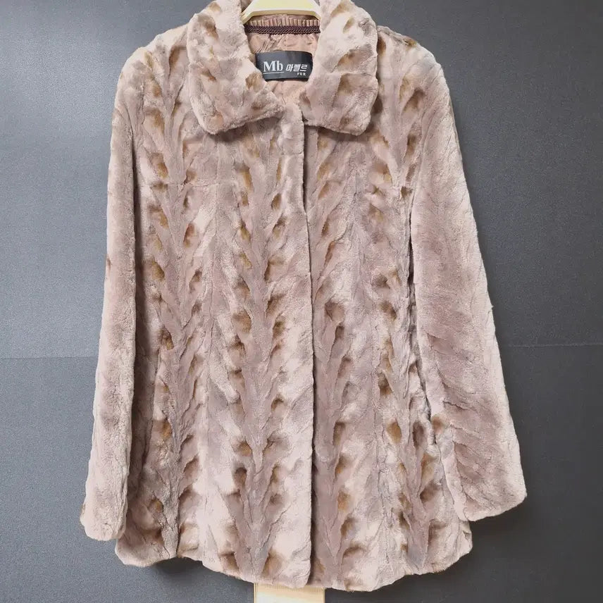 [BUNJANG] Manonelle Real Mink Sheared Fur Coat / 진짜만원 마벨르 리얼밍크 66 미들코트
