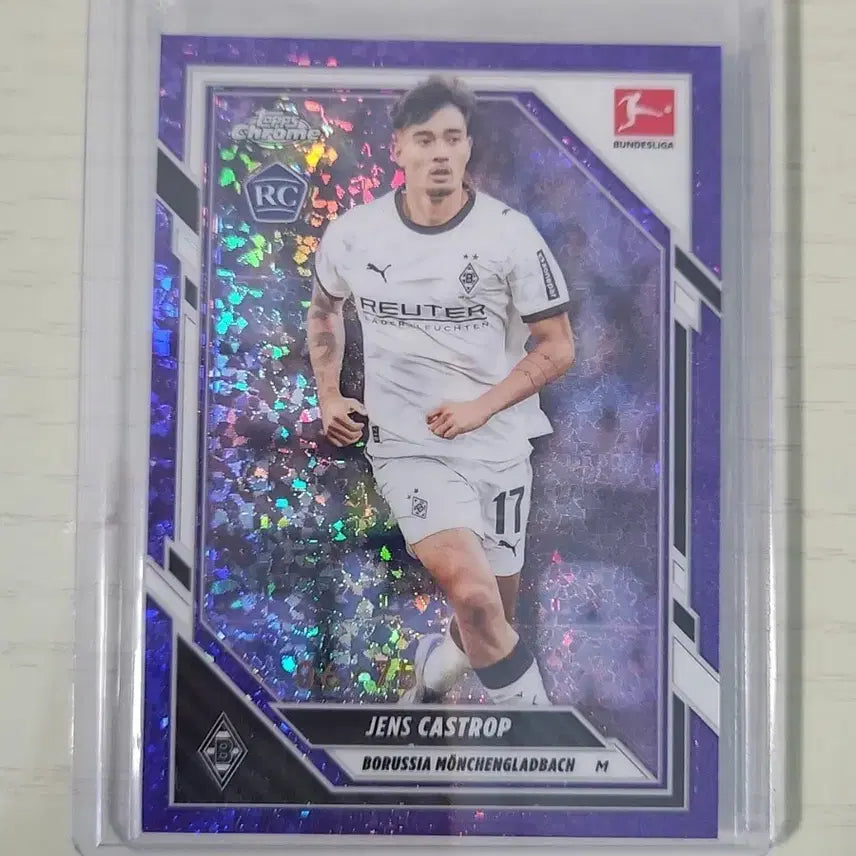[BUNJANG] 25-26 Topps Chrome Bundesliga Jens Castrop Rookie 75 Limited Card / 25-26 탑스크롬 분데스리가 옌스 카스트로프 루키 75한정 카드