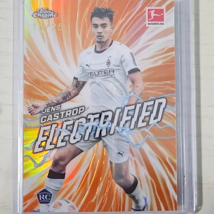 [BUNJANG] 2025-26 Topps Chrome Bundesliga Jens Castrop Rookie 25th Anniversary Insert Card / 25-26 탑스크롬 분데스리가 옌스 카스트로프 루키 25한정 인서트
