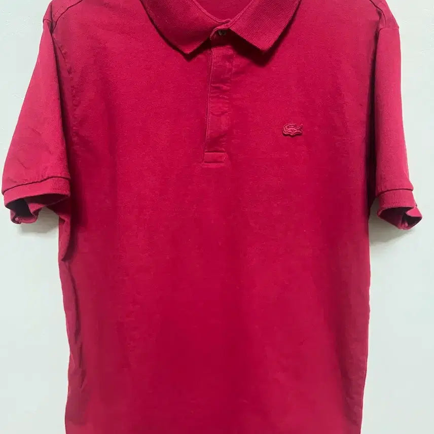 [BUNJANG] Lacoste Short Sleeve Polo Shirt Wine / 라코스테 반팔 카라티 셔츠  와인색