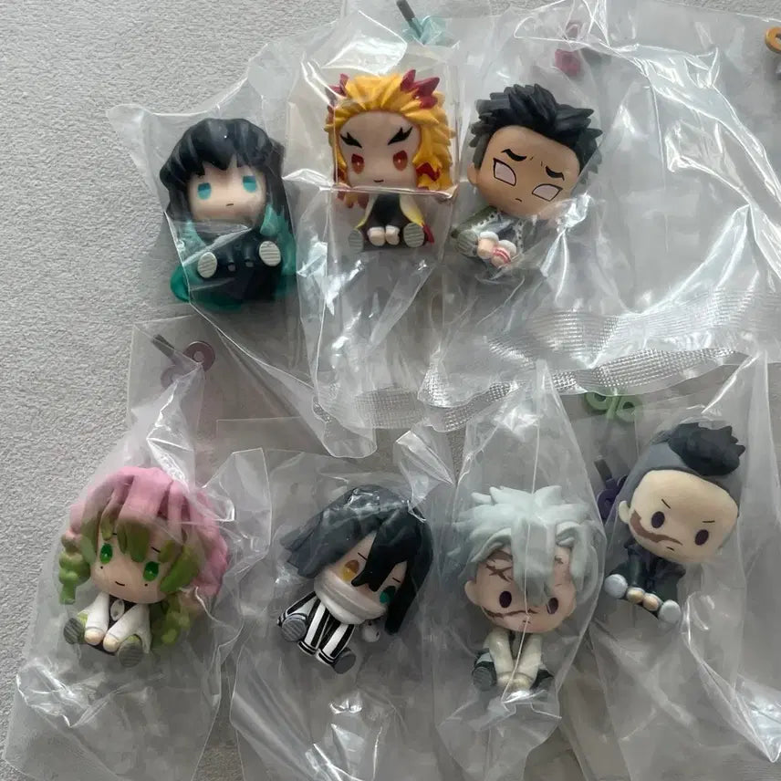 [BUNJANG] Demon Slayer Clockwork Figurines Set of 7 / 귀멸의칼날 태엽 미츠리 사네미 오바나이 무이치로 등 7종 일괄