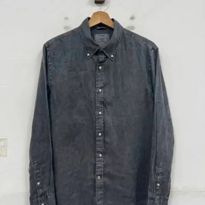 [BUNJANG] Henry Cotton Linen Shirt / 헨리코튼 남자 린넨 셔츠(100)