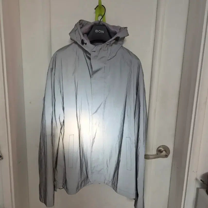 [BUNJANG] BON Reflective Zip-Up Hoodie Jacket XL / BON 후드 집업 반사 자켓 XL Size
