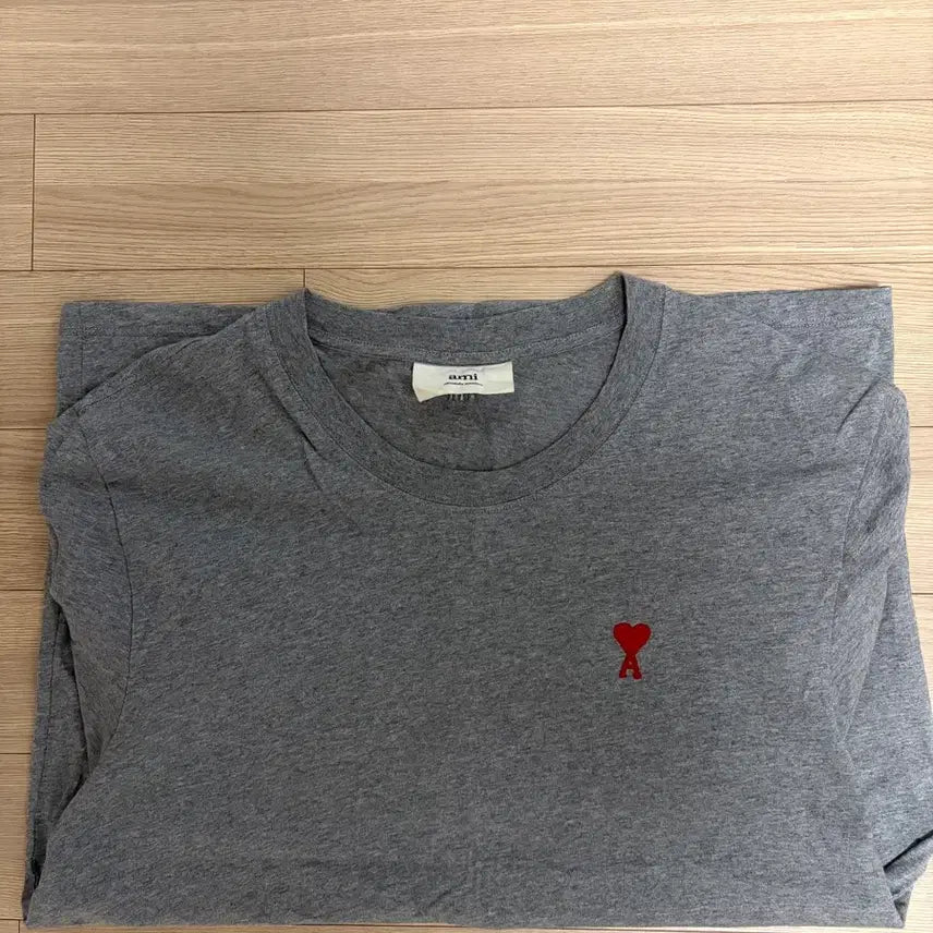 [BUNJANG] AMI Paris Oversized Fit T-Shirt Grey XL / 아미 반팔티 그레이 xl