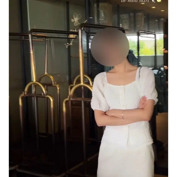 [BUNJANG] SIEH Adina Puff Blouse White S / 시에 아디나 퍼프블라우스 화이트s