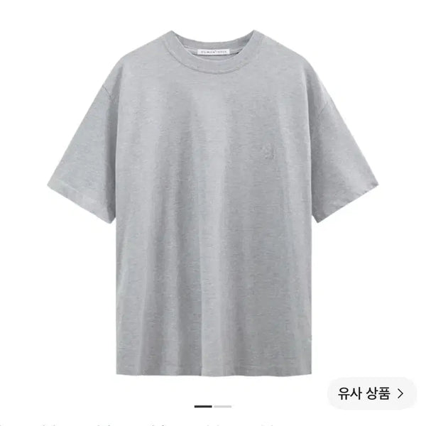 [BUNJANG] Polilter Human Index Human Regular 1/2 T-Shirt Mélange Gray / 폴리테루 휴먼인덱스 휴먼 레귤러 1/2 티셔츠 멜란지 그레이