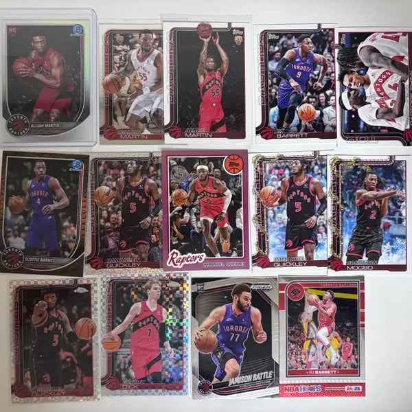 [BUNJANG] Toronto Raptors Basketball Cards Bundle (Barnes, Quickley) / 토론토 랩터스 농구 카드 일괄 (반즈, 퀴클리)