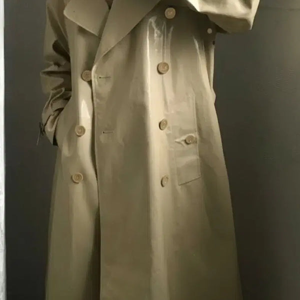 [BUNJANG] Burberry Laminate Double Trench Coat UK10 / 버버리 라미네이트 더블 트렌치코트(UK10)