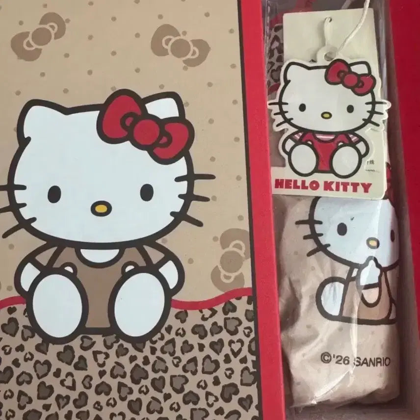 [BUNJANG] Hello Kitty Leopard Print Umbrella / 미사용)헬로키티 레오파드 우산 양산 호피 키티 우산 양산