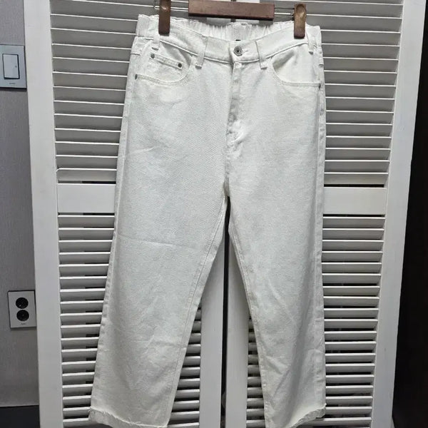 [BUNJANG] United Colors of Benetton White Cotton Pants / 베네통 흰색면 바지