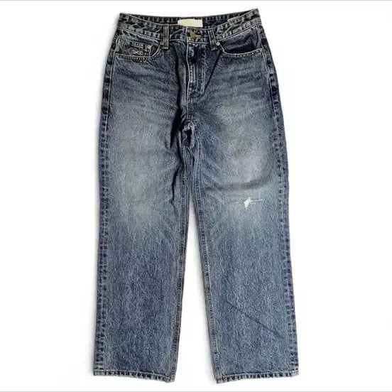 [BUNJANG] PLÄCE JEANS Green Step Mid Washed Denim Pants / 플랙진 그린 스텝 미드 워시드 데님 32