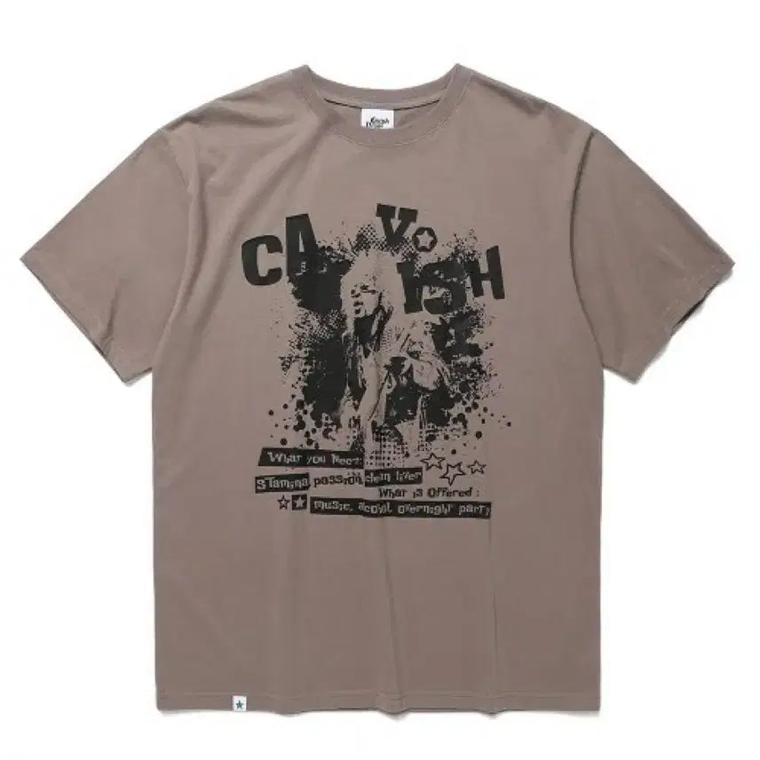 [BUNJANG] Cavishi Graphic T-Shirt / 카비시 반팔 티셔츠