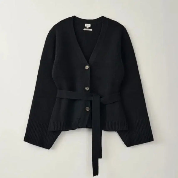 [BUNJANG] S'eyrie Riedel Wool Cardigan Black S / 시에 리델 울 가디건 블랙s