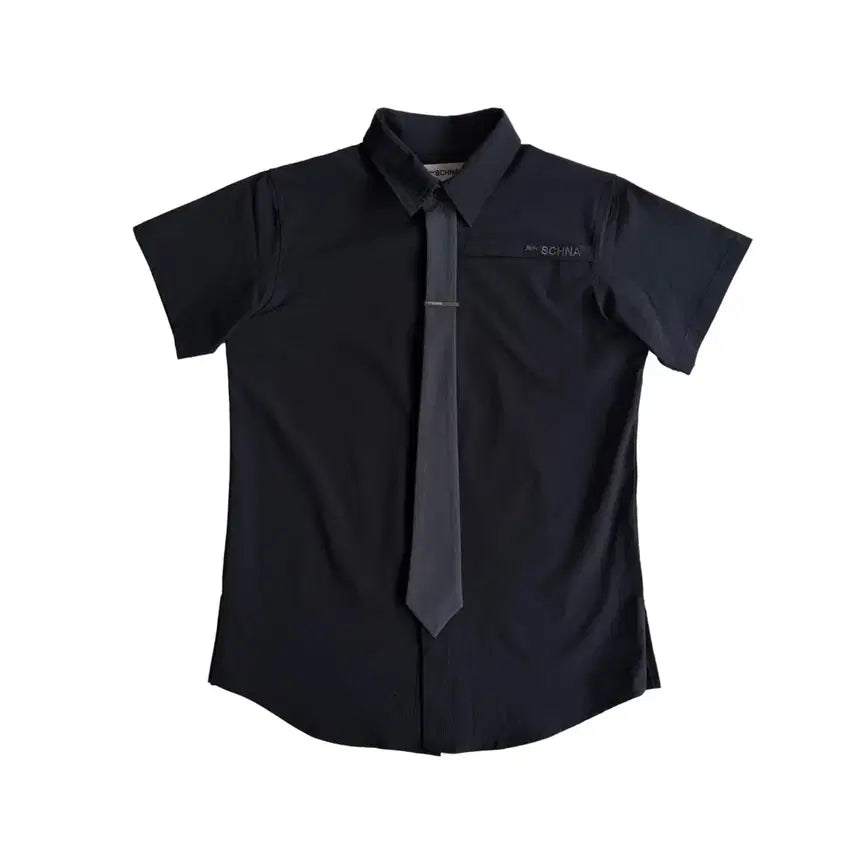 [BUNJANG] JICHWOI Shuna 003 Office Shirt Black / 지초이 슈나 003 오피스 셔츠 블랙