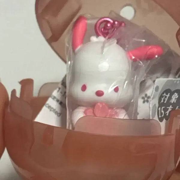 [BUNJANG] Sanrio Pochacco Cherry Blossom Gacha Keyring / 산리오 벚꽃 가챠 키링 포챠코 핑크 포챠코 산리오 가챠 반다이 키링