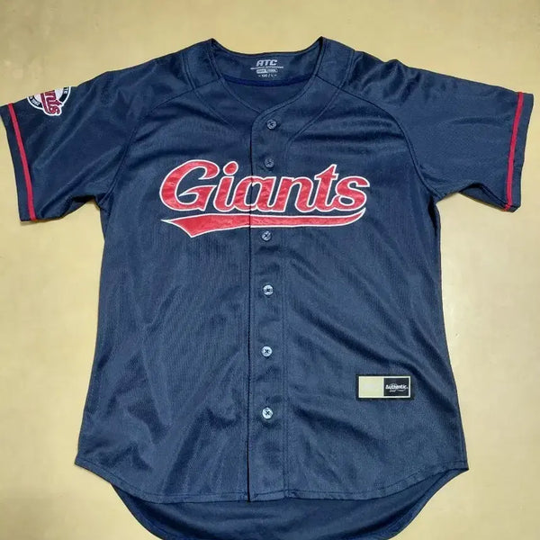 [BUNJANG] Lotte Giants Navy Away No-Marking Baseball Jersey Size 100/85 / 롯데자이언츠 네이비 원정 노마킹 유니폼 100,85사이즈 팝니다