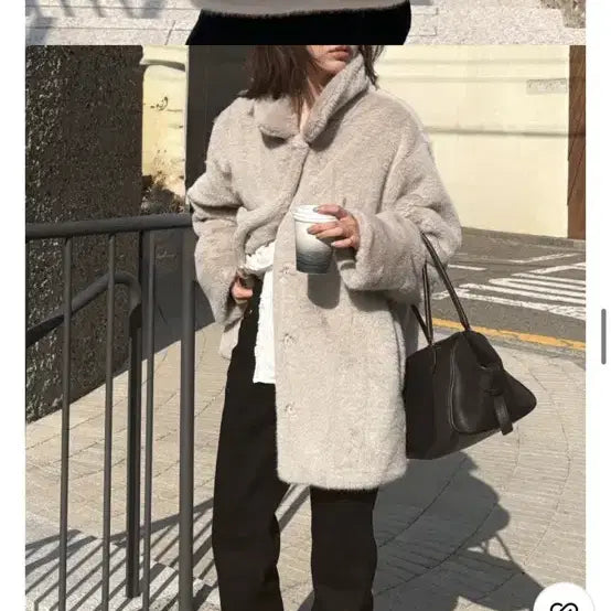 [BUNJANG] Bergamot Faux Fur Jacket - Grey / 베르가못 퍼자켓 그레이