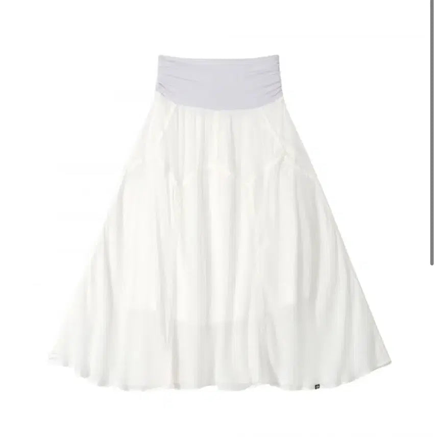 [BUNJANG] Earthjigu Forest Long Skirt White / 어스지구 earthjigu 포레스트 롱 스커트 화이트