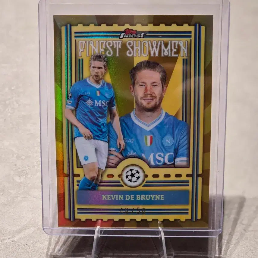 [BUNJANG] Napoli Finest Kevin De Bruyne Finest Showman Insert (Limited 50) / [50 한정] 케빈 더브라위너 파이니스트 쇼맨 인서트 나폴리 탑스 파이니스트