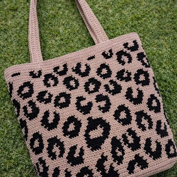 [BUNJANG] Leopard Daon Tote Bag / 레오파드다온토트백