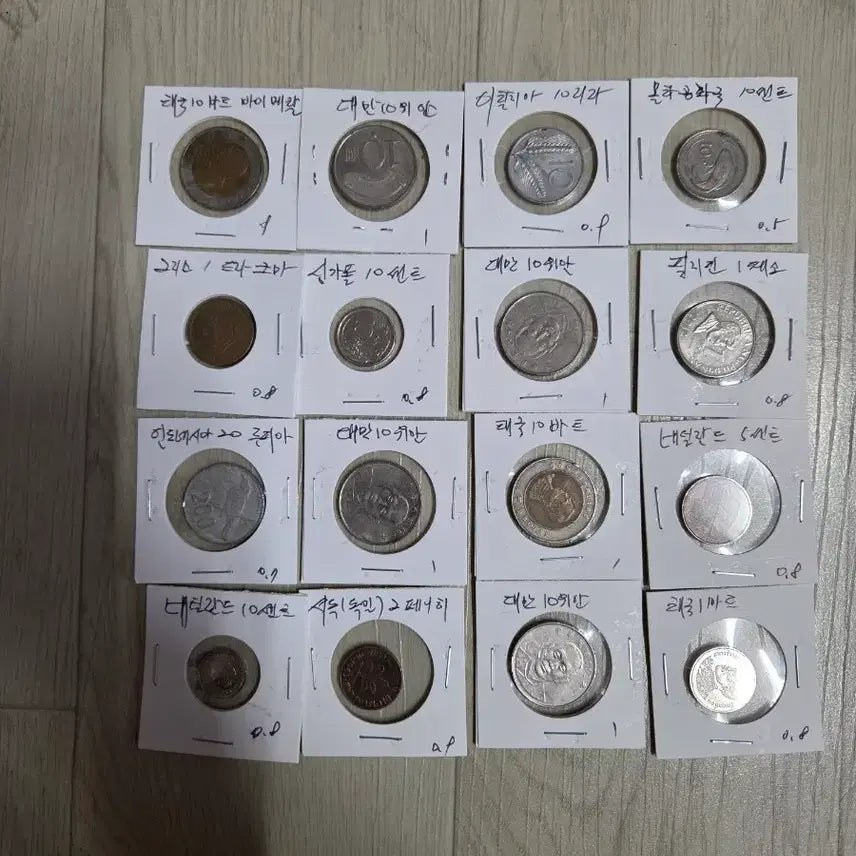 [BUNJANG] Assorted Foreign Coin Set (16 Pieces) / 외국 동전 세트 (다양한 국가)16개