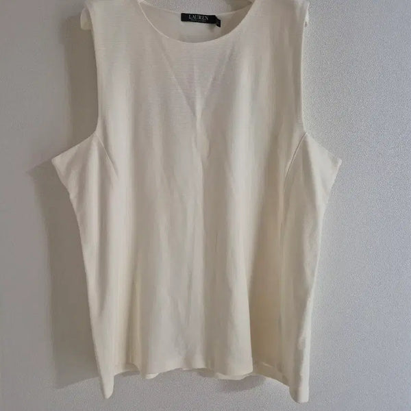 [BUNJANG] Ralph Lauren Sleeveless Top Ivory XL New / 랄프로렌 민소매 상의 아이보리 xl 새상품