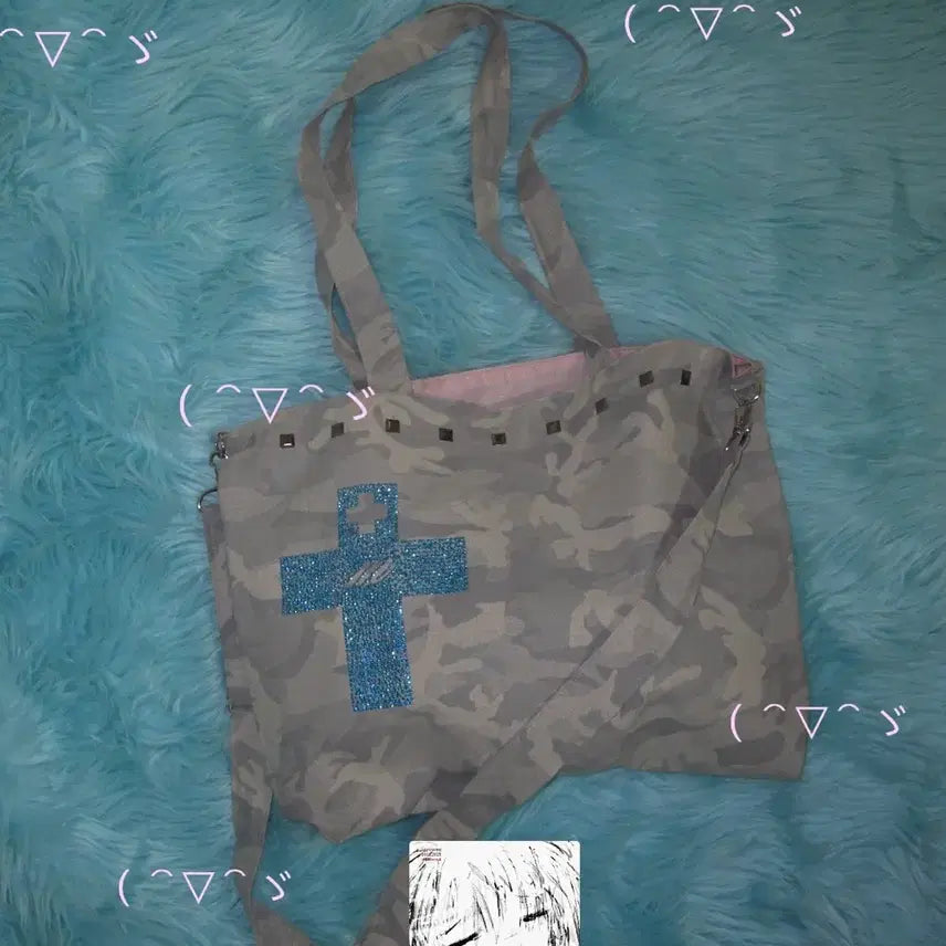 [BUNJANG] MongjinZone Love Camo Trash Bag Grey / (새상품) 몽진존 love 카모 트래쉬백 그레이