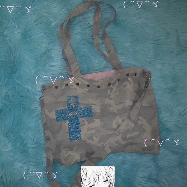 [BUNJANG] MongjinZone Love Camo Trash Bag Grey / (새상품) 몽진존 love 카모 트래쉬백 그레이