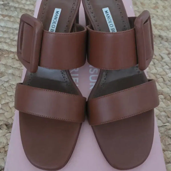 [BUNJANG] Manolo Blahnik Buckle Sandals / 마놀로 블라닉 샌들