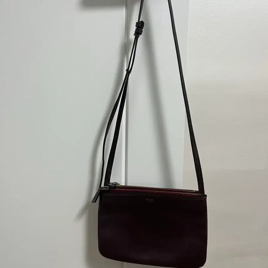 [BUNJANG] Celine Trio Bag Wine Leather / 셀린느 크리오백 와인 색상