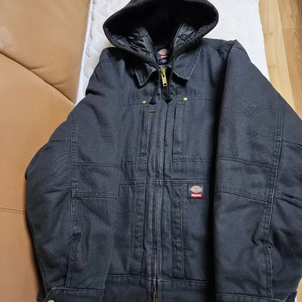 [BUNJANG] Supreme x Dickies 24FW Hooded Work Jacket Black / 슈프림 X 디키즈 후드 워크 자켓 블랙 24FW