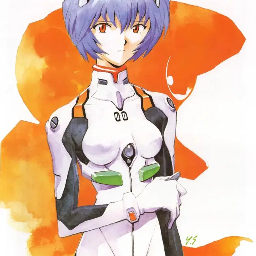 [BUNJANG] Ayanami Rei Suit Cosplay Full Set with Wig / [가발포함] 아야나미 레이 슈트 코스프레 올풀셋 슈트 코스 코스튬 처분