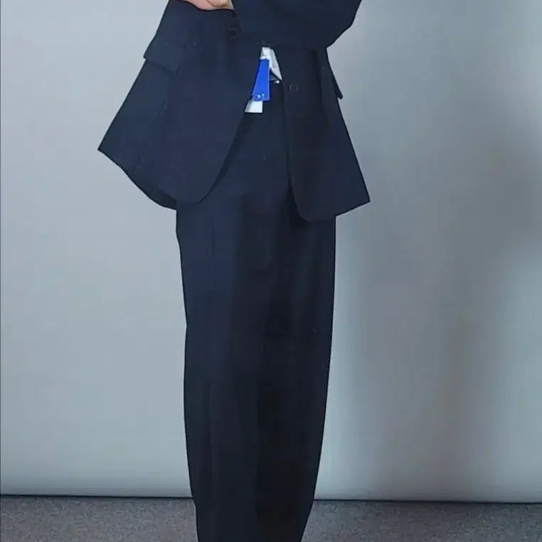 [BUNJANG] Ader Error x Zara Tapered Trousers Navy L / 아더에러 자라 테이퍼드 트라우저 슬랙스(네이비)